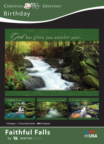 Warner Press Card-Boxed-Faithful Falls Assorted (Pack of 12