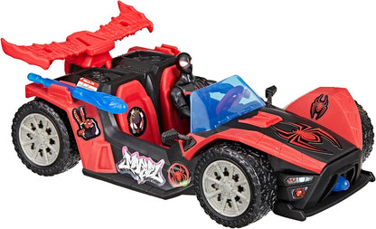 Hasbro Marvel- Marvel Spider-Man VenomVersus, Epic World of Action, Bólido Lanzador de Miles Morales, Figura y Coche, Juguetes de superhéroes, A Partir de 4 años, Color (G0736