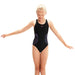 Speedo Plastisol Placement Muscleback Junior Swimsuit 5-6 Years / 24" Black/Pink 5-6 Years / 24" Black/Pink