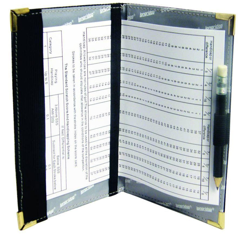 Longridge Deluxe Scorecard Holder Black Black
