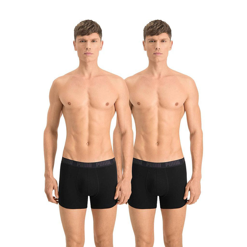 Puma Basic Boxer (Pack of 2) Small Black Small Black