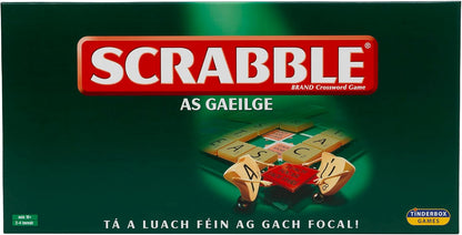 IDEAL | Scrabble Classic: a reproduction of the original 1950's design with wooden tiles - Irish Edition | Classic Games | For 2-4 Players | Ages 10+