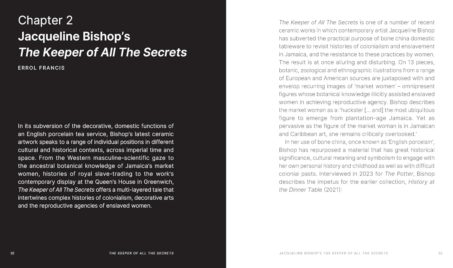 The Keeper of All the Secrets: Ceramic Art, Botanicals and the Caribbean Market Woman (Spotlight series