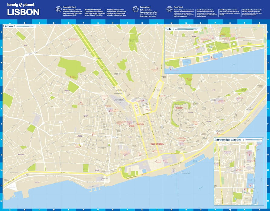 Lonely Planet Lisbon City Map