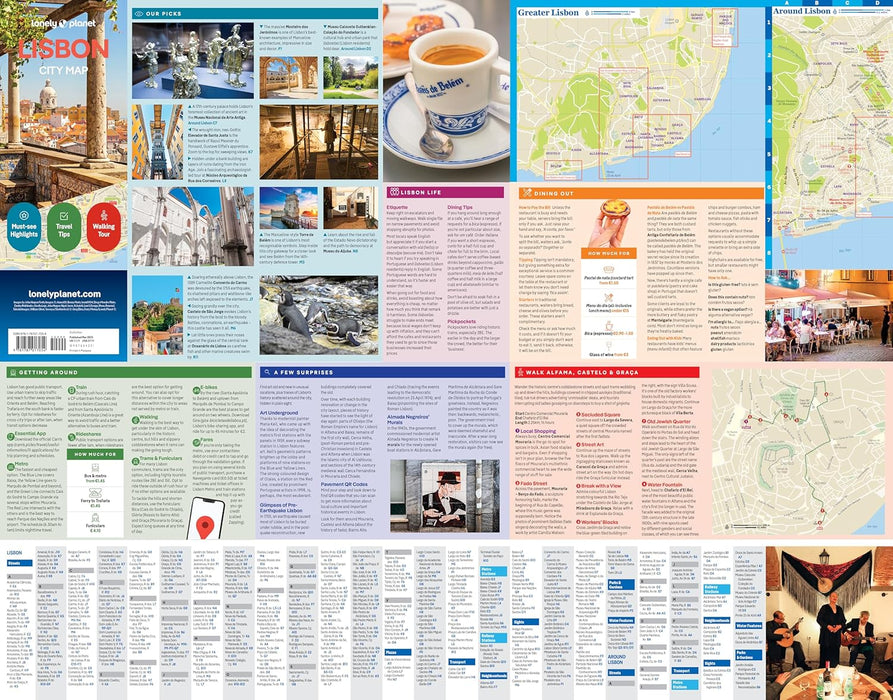 Lonely Planet Lisbon City Map