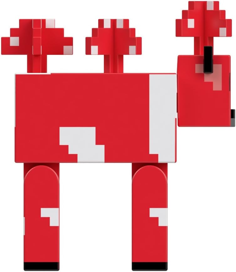 Mattel Minecraft Vanilla actiefiguur paddenstoel, 8,3 cm, voor kinderen vanaf 6 jaar
