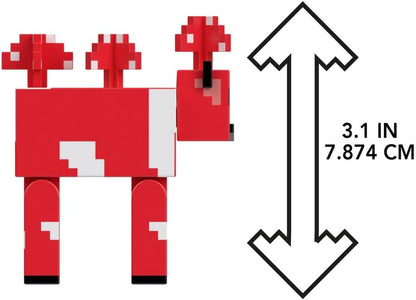 Mattel Minecraft Vanilla actiefiguur paddenstoel, 8,3 cm, voor kinderen vanaf 6 jaar