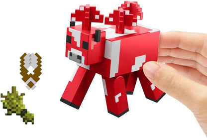 Mattel Minecraft Vanilla actiefiguur paddenstoel, 8,3 cm, voor kinderen vanaf 6 jaar