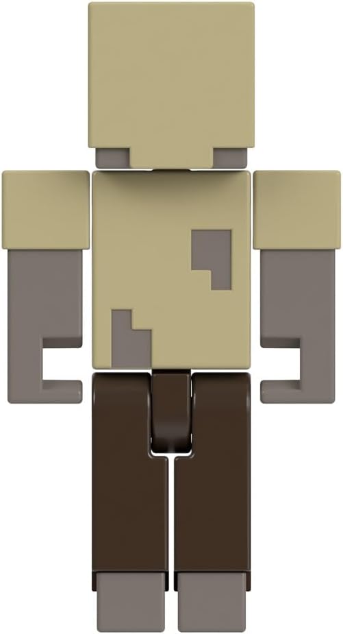 Mattel Minecraft Vanilla actiefiguur Husk, 8,3 cm, voor kinderen vanaf 6 jaar