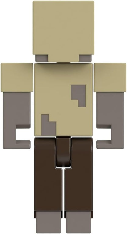 Mattel Minecraft Vanilla actiefiguur Husk, 8,3 cm, voor kinderen vanaf 6 jaar