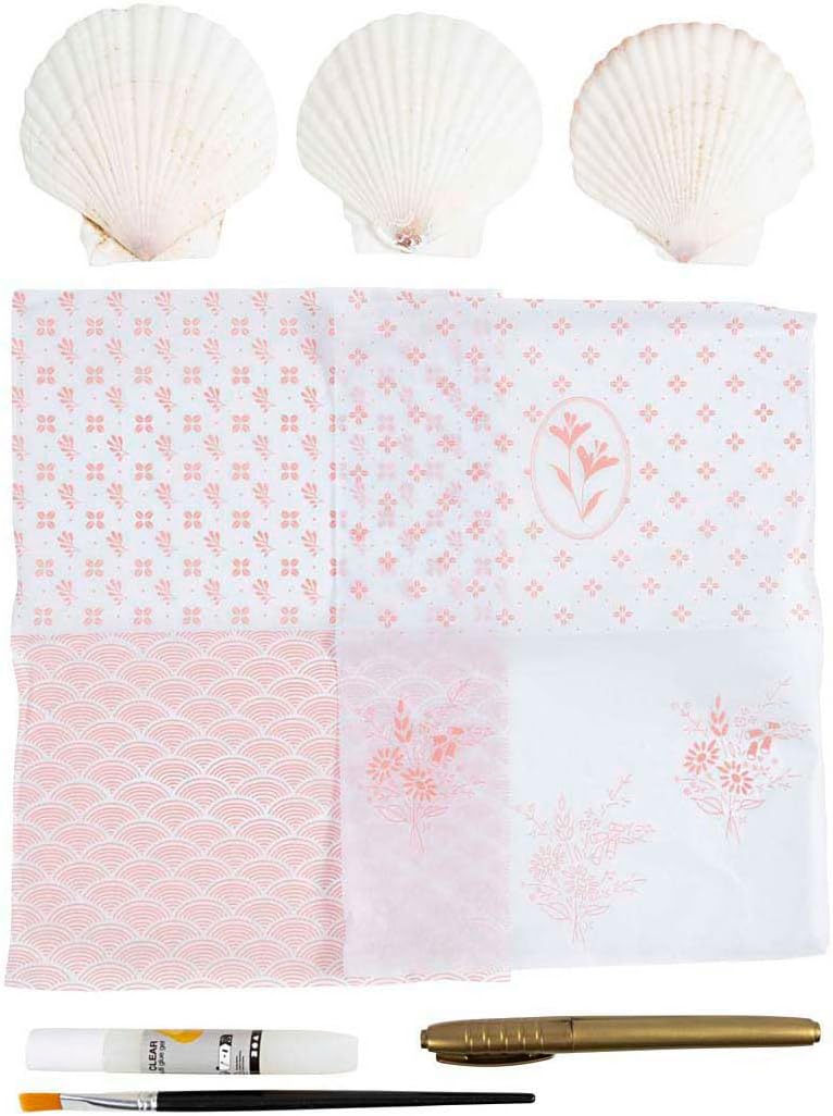 Creativ Company CC Mini Hobby Set Decoupage Mosselschelpen Light Rose