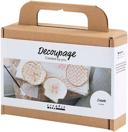 Creativ Company CC Mini Hobby Set Decoupage Mosselschelpen Light Rose