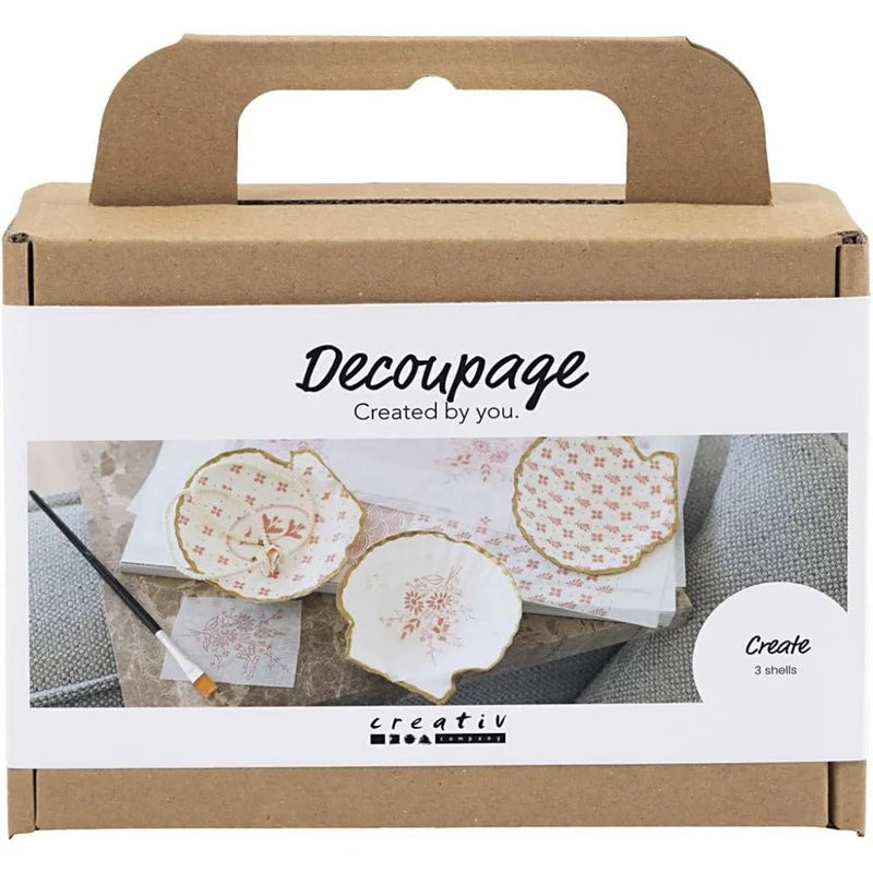 Creativ Company CC Mini Hobby Set Decoupage Mosselschelpen Light Rose