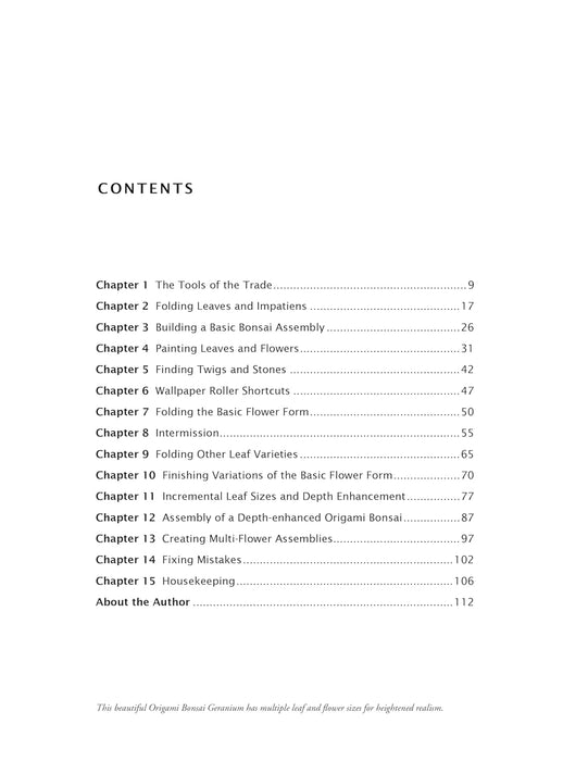 Origami Bonsai