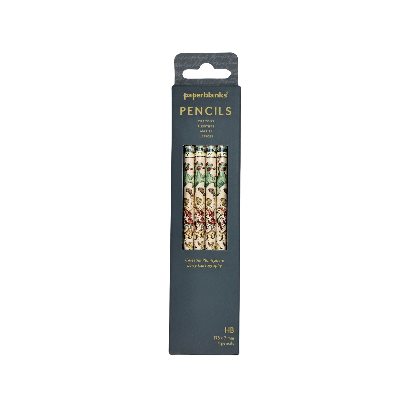 Celestial Planisphere (Early Cartography) Pencil (4 Pack)