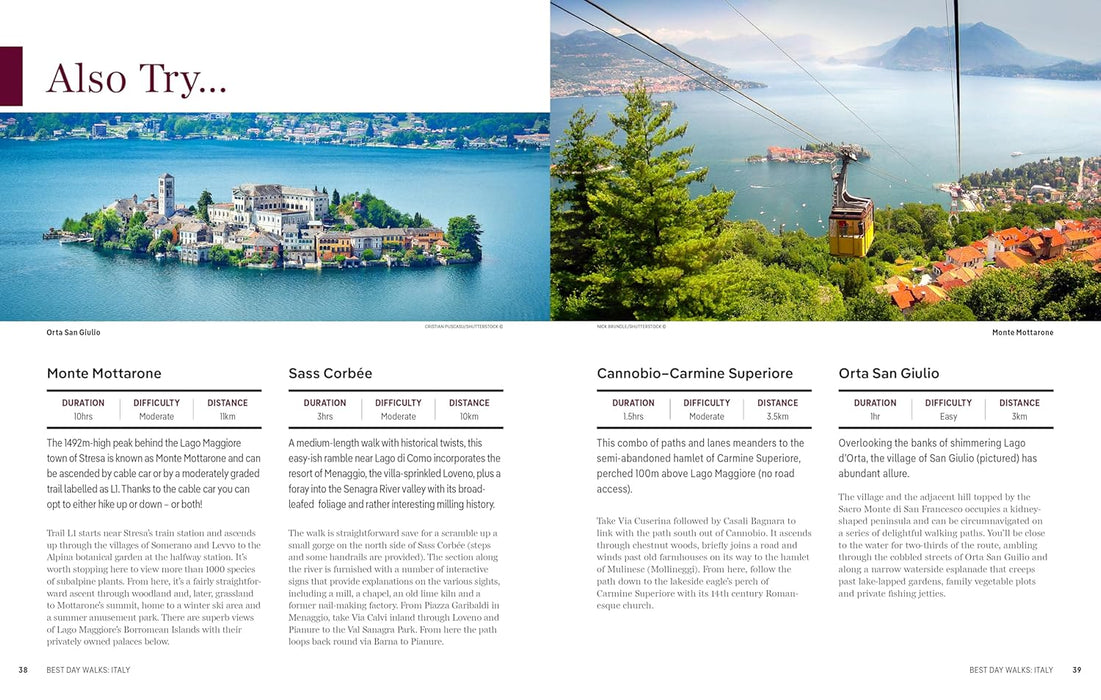 Lonely Planet Best Day Walks Italy (Hiking Guide