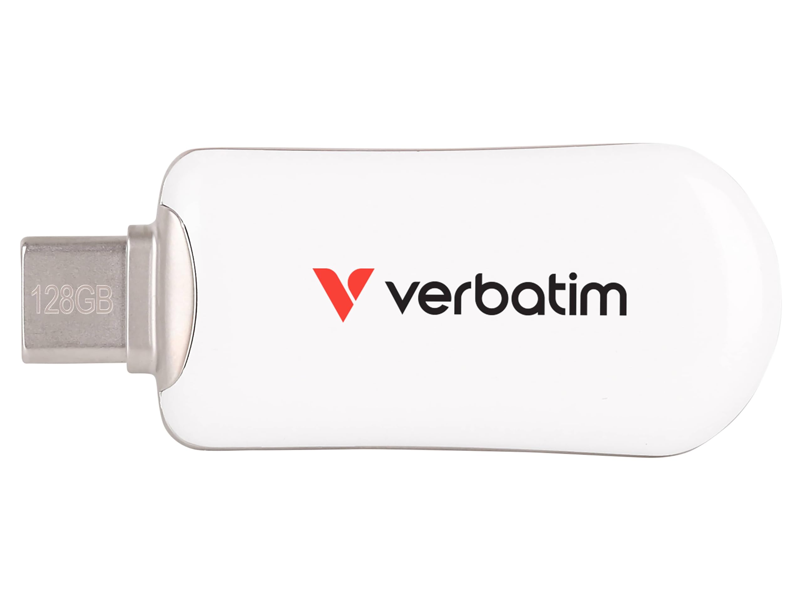 Verbatim Plectra USB-C Flash Drive 128GB White