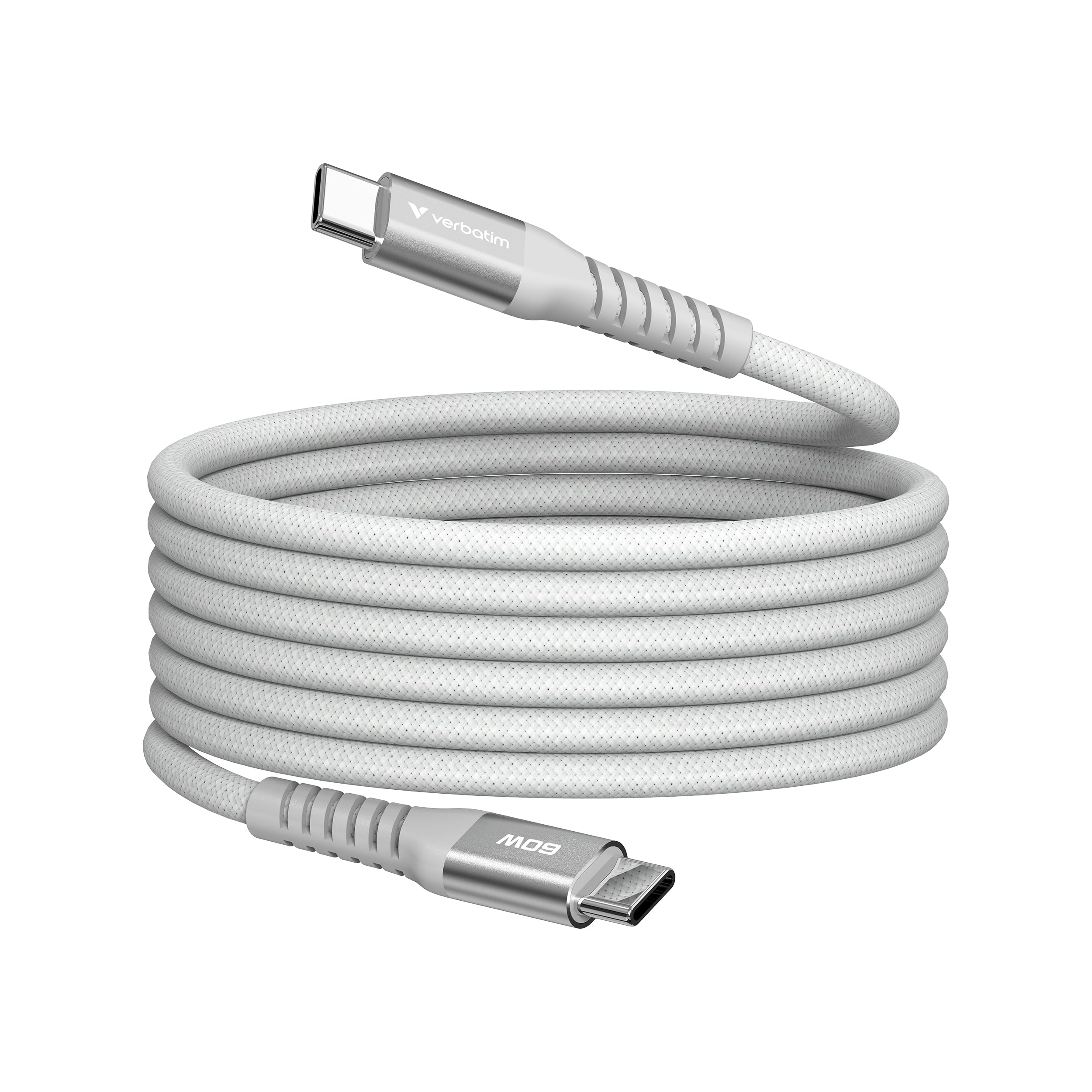 Verbatim Sync & Charge USB-C to USB-C 60W Magnetic 120 cm – Grigio