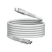 Verbatim Sync & Charge 100W Câble de Charge USB C PD 3.0 Câble USB C vers USB C 120cm Charge Rapide Compatible avec iPhone 16 Pro Max, iPhone 15, Samsung, MacBook Air, iPad, Pixel 9 Robuste Gris