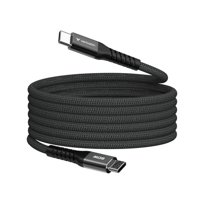 Verbatim Sync & Charge USB-C to USB-C 60W Magnetic 120 cm - Negro