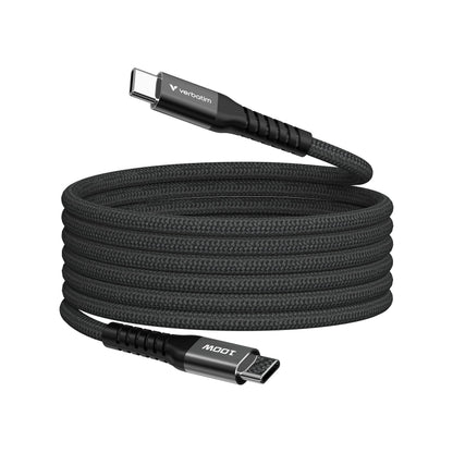 Verbatim Sync & Charge Cable USB-C to USB-C 100W Magnetic 120 cm - Noir