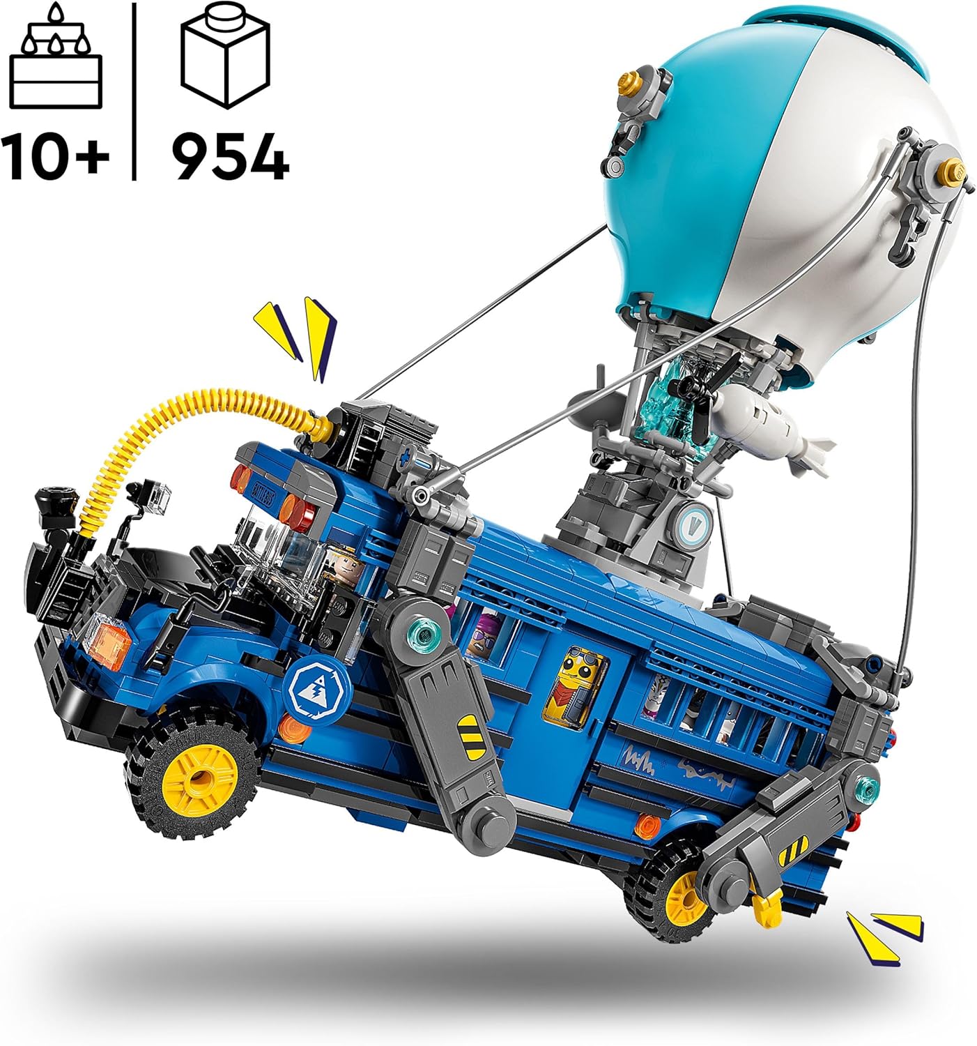 LEGO Fortnite Bus della Battaglia Giocattolo - Veicolo da Gioco e da Esposizione dal Videogioco con 9 Minifigure e Accessori - Regalo per Gamer, Bambini, Bambine e Fan Adolescenti da 10 Anni - 77073