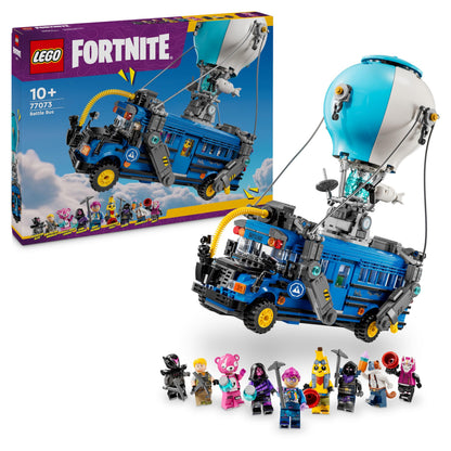 LEGO Fortnite Bus della Battaglia Giocattolo - Veicolo da Gioco e da Esposizione dal Videogioco con 9 Minifigure e Accessori - Regalo per Gamer, Bambini, Bambine e Fan Adolescenti da 10 Anni - 77073