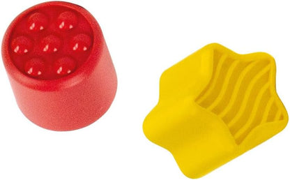 Clementoni Bing Bus 17491 Vorminzet, zachte bouwstenen voor kinderen, 18 maanden, set voor de eerste kindertijd, stapelbaar sensorisch spel, wasbare blokken, Made in Italy, meerkleurig