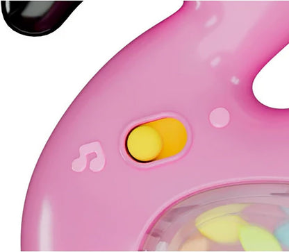 Clementoni - Clementoni Baby Schud en Speel Flamingo met Geluid en Zuignap