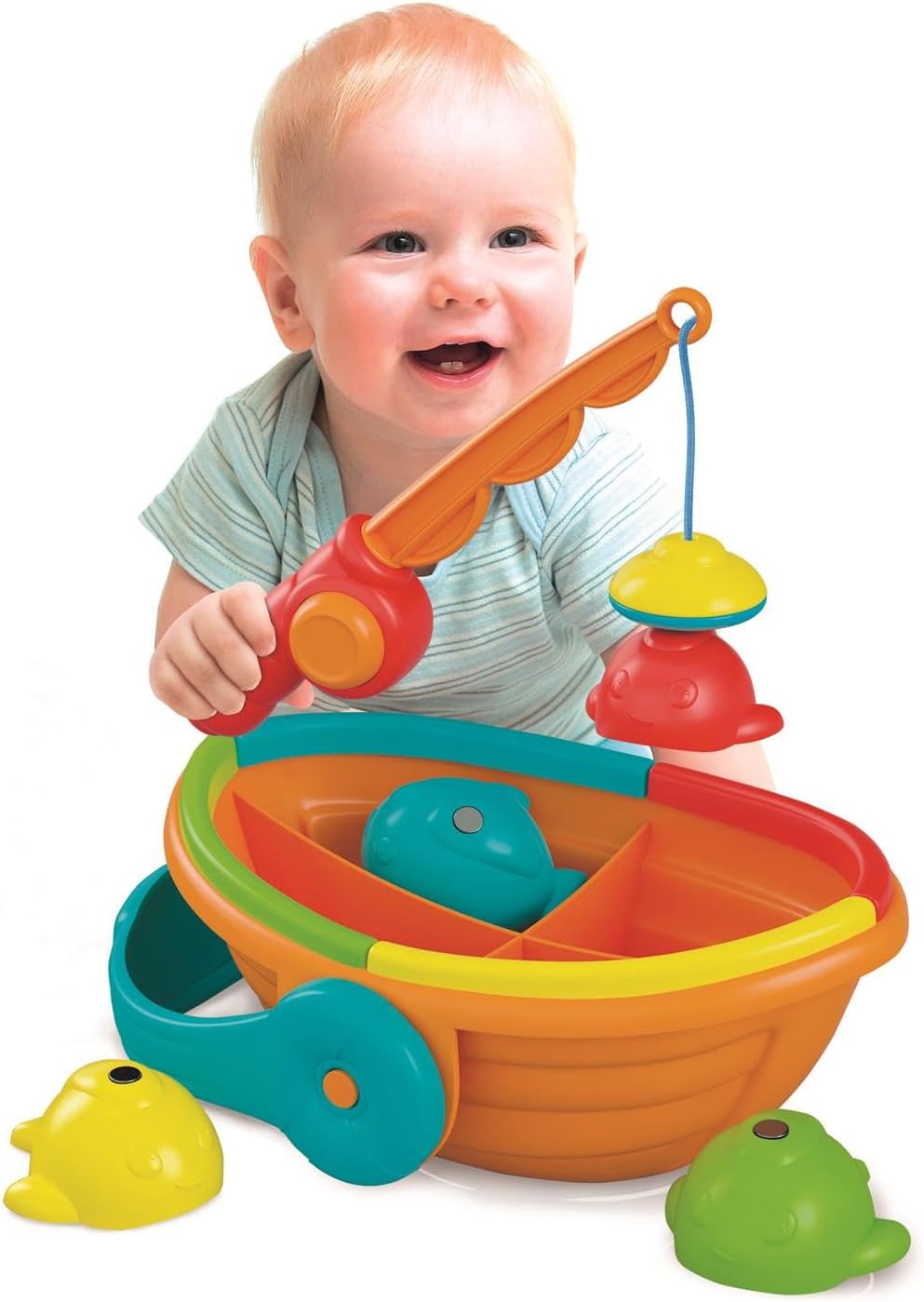Clementoni - 17513 - Colour Fishing - Early Years , Infant, Activity Toys For 1 Year Olds, Floating Bath Toy For Kids, Made In Italy