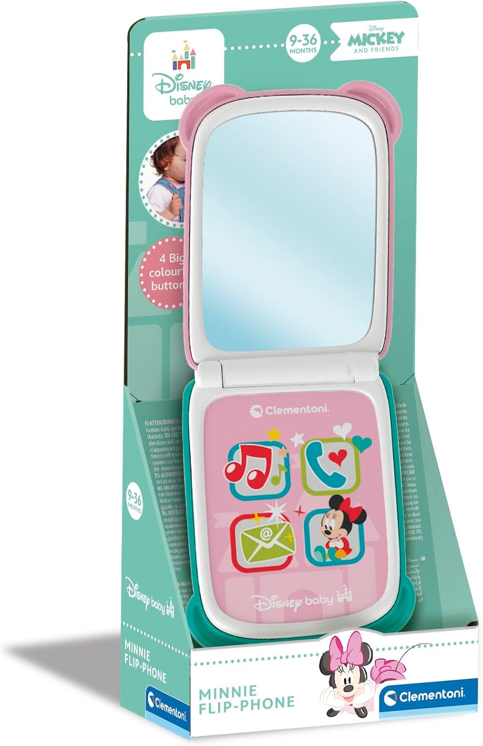 Clementoni - Clementoni Baby Disney Minnie Mouse Telefoon Inklapbaar