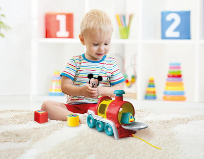 Clementoni - Clementoni Baby - Disney Vormenstoof Mickey Mouse Trein 5dlg.