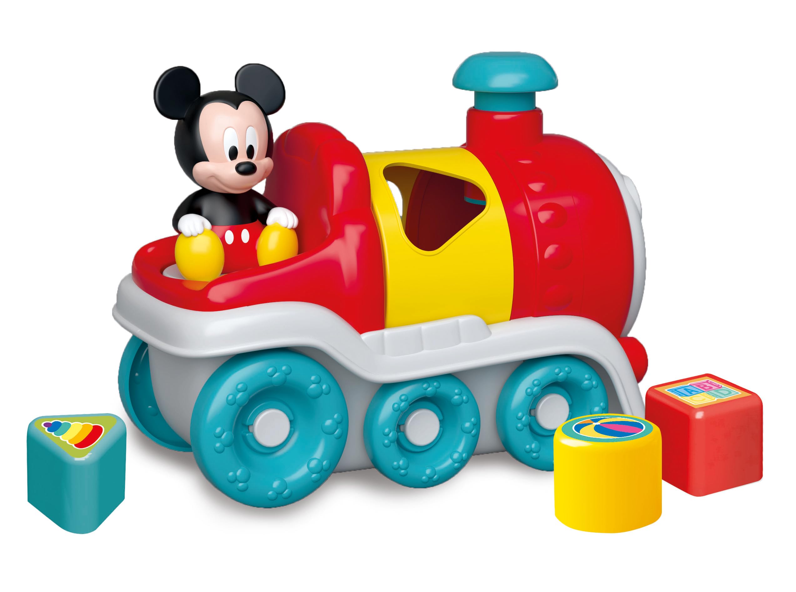 Clementoni - Clementoni Baby - Disney Vormenstoof Mickey Mouse Trein 5dlg.