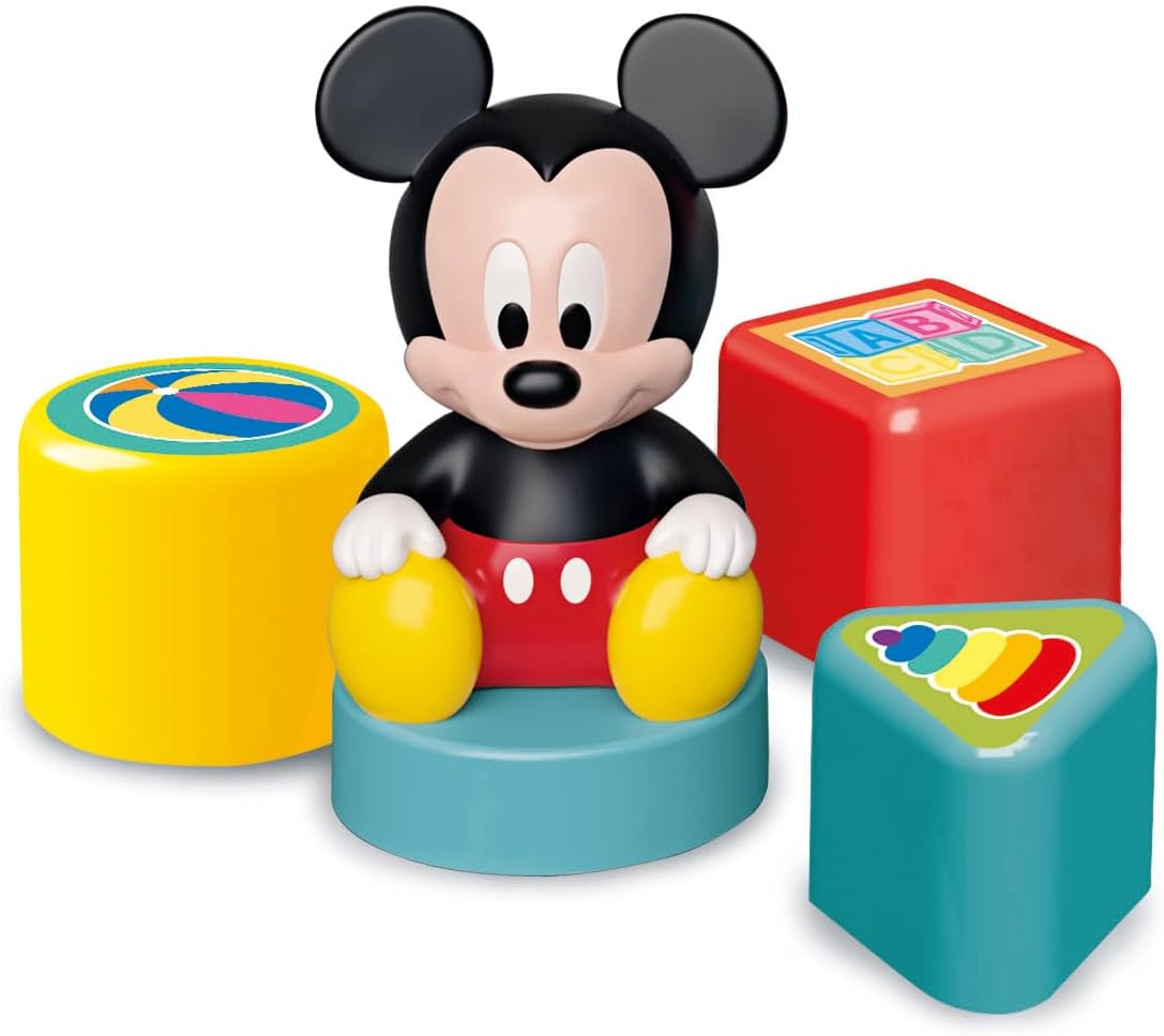 Clementoni - Clementoni Baby - Disney Vormenstoof Mickey Mouse Trein 5dlg.