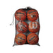 Wilson NBA 6 Basketball Mesh Bag Black Black