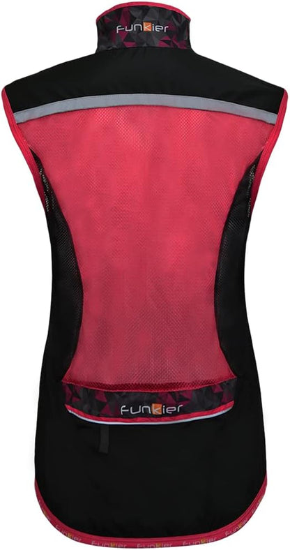 Funkier Women's Cobina Active Cycling and Running Gilet Wind Vest