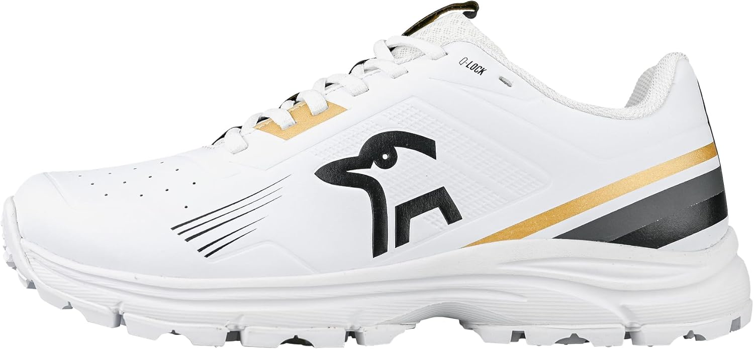 Kookaburra KC 3.0 Rubber Sole Cricket Shoe - Gold/Black - 8
