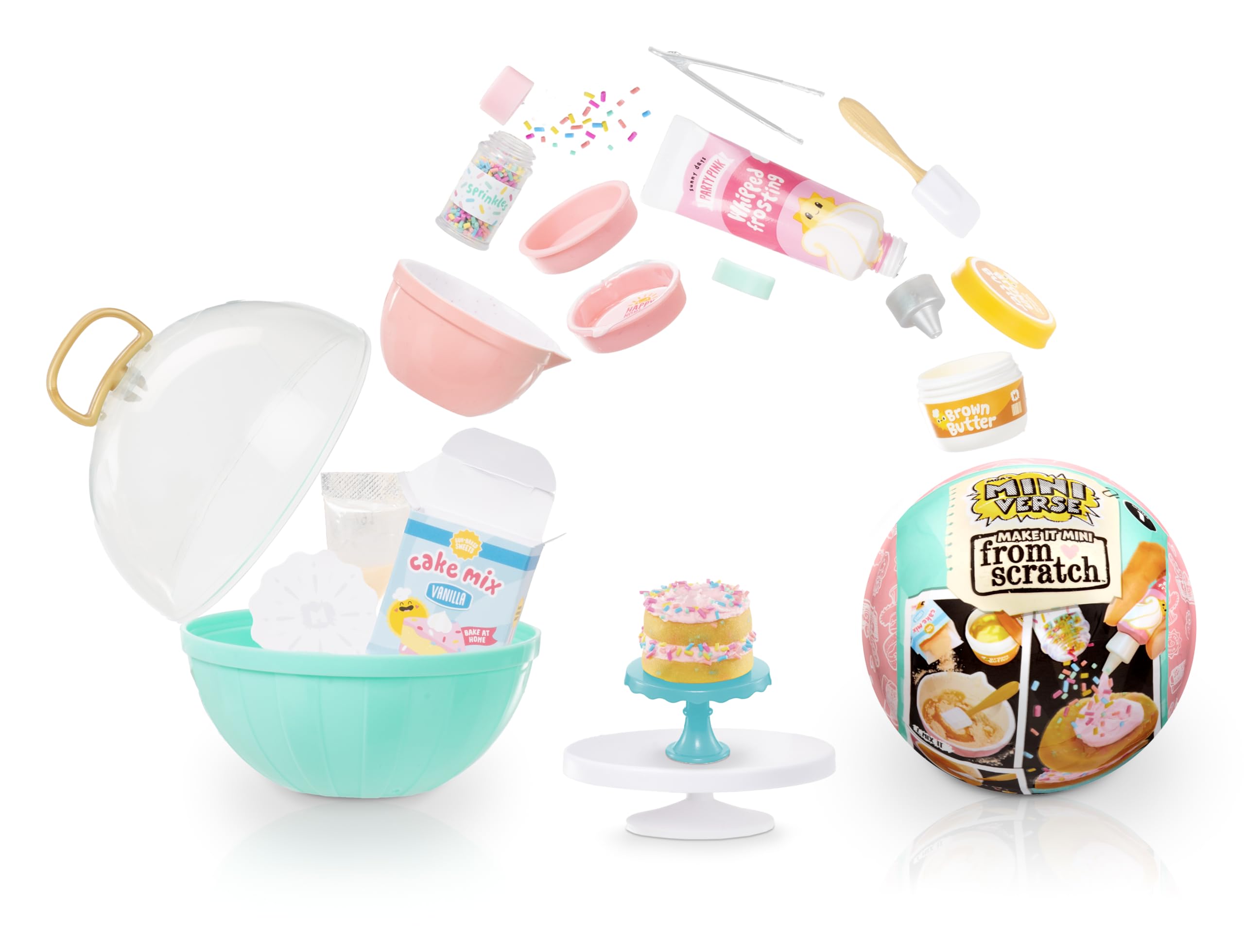 MGA MINIVERSE Make It Mini from Scratch Series 1 - Mini Collectibles, Mystery Blind Packaging, DIY, Replica Food, For Collectors & Kids 8+, NOT EDIBLE
