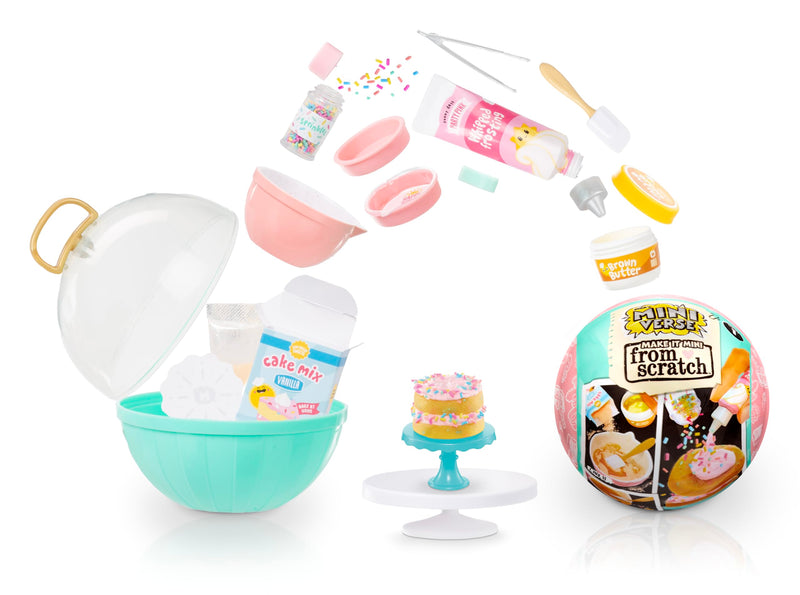 MGA MINIVERSE Make It Mini from Scratch Series 1 - Mini Collectibles, Mystery Blind Packaging, DIY, Replica Food, For Collectors & Kids 8+, NOT EDIBLE