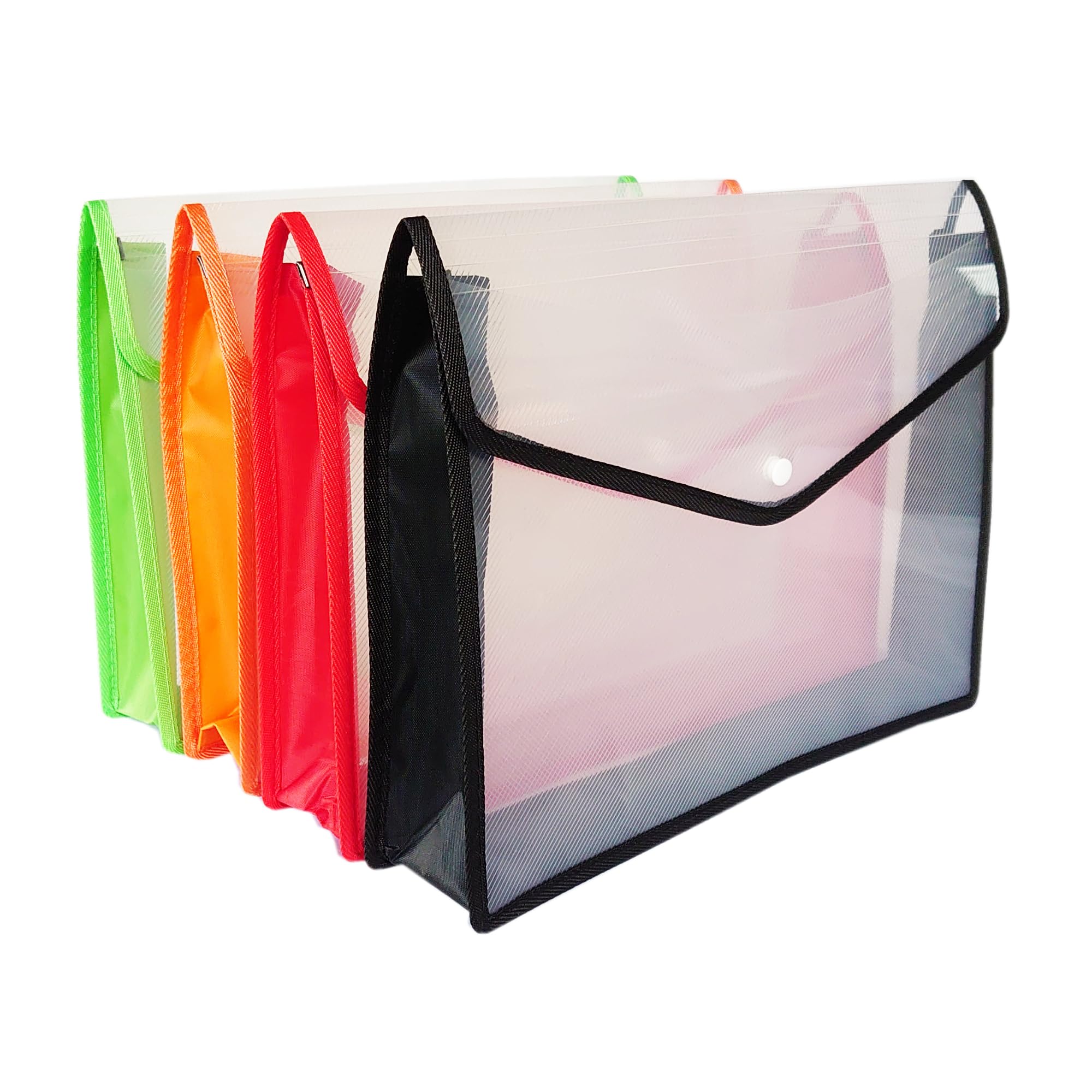 SECO Expandable Popper Wallet - Assorted Colours - Pack of 4