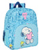 SNOOPY LOVE – Children's School Backpack, Adaptable to Trolley, Ideal for School Children, Comfortable and Versatile, Quality and Resistance, 32 x 12 x 38 cm, light blue, M, Casual