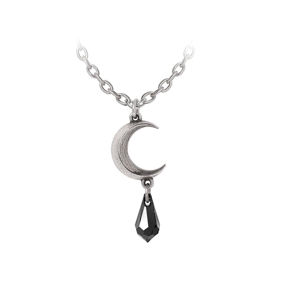 Alchemy Gothic Tears of The Moon Donna Collana Colore Argento