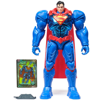 Spin Master DC Comics, Metal Force Superman Action Figure, 30-cm Extra Large Super Hero Collectible Kids’ Toys for Boys and Girls Aged 4+