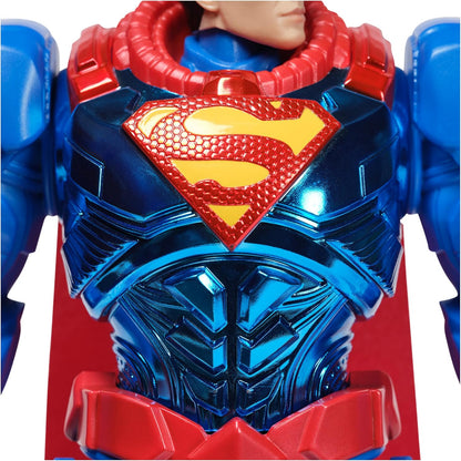 Spin Master DC Comics, Metal Force Superman Action Figure, 30-cm Extra Large Super Hero Collectible Kids’ Toys for Boys and Girls Aged 4+