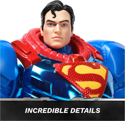 Spin Master DC Comics, Metal Force Superman Action Figure, 30-cm Extra Large Super Hero Collectible Kids’ Toys for Boys and Girls Aged 4+
