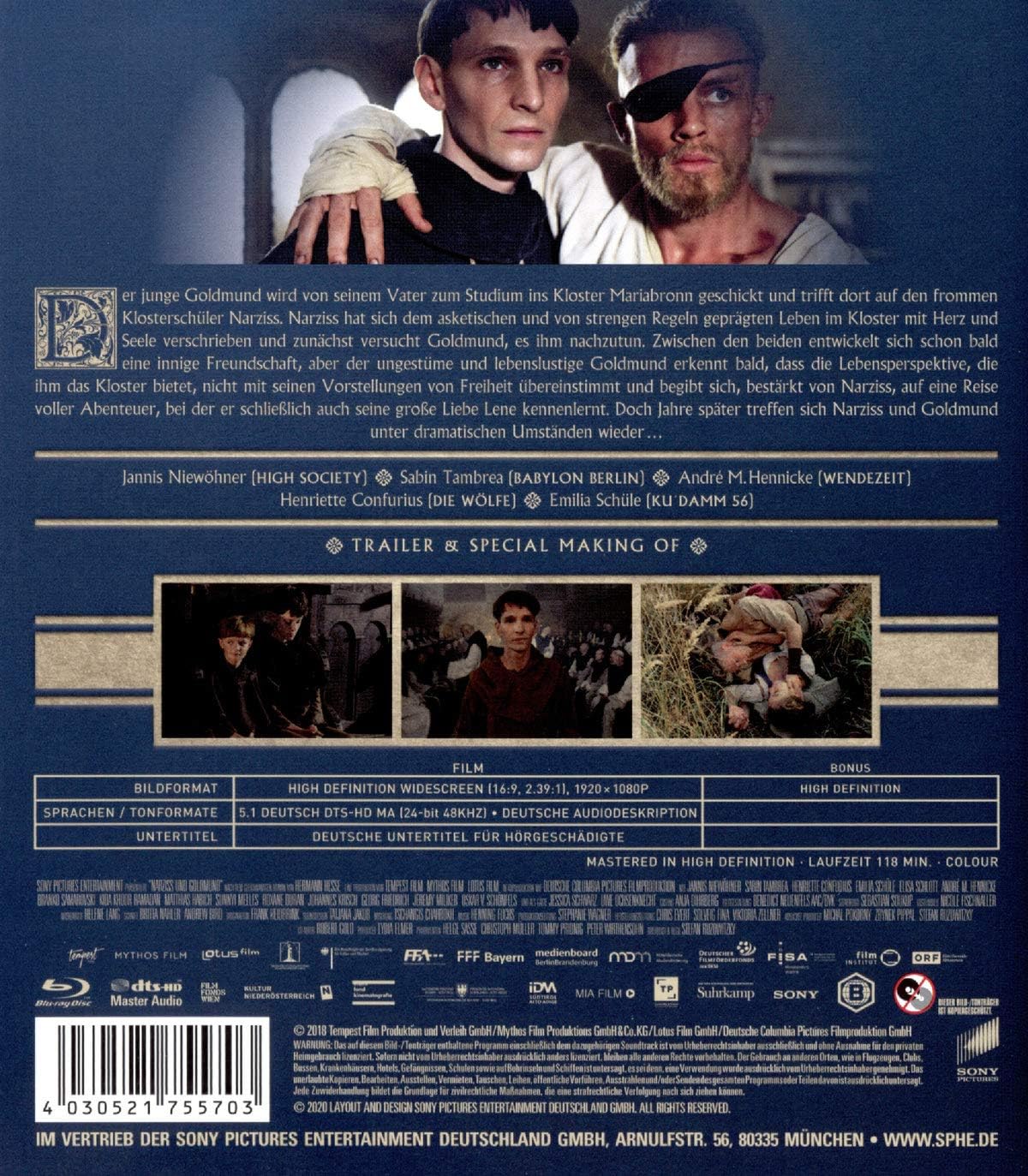 Narziss und Goldmund (Blu-ray