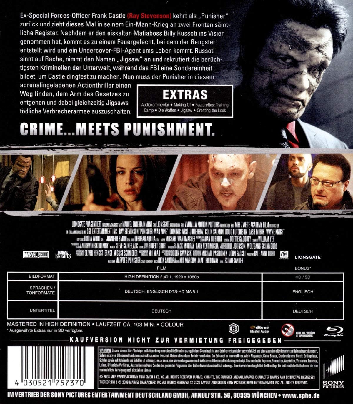 Punisher: War Zone (Uncut) (Blu-ray