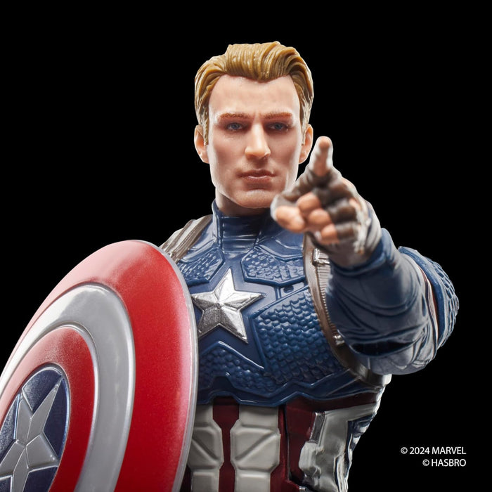 Hasbro Marvel Legends Series, Captain America ispirato al film Avengers: Endgame, action figure collezionabile per adulti da 15 cm