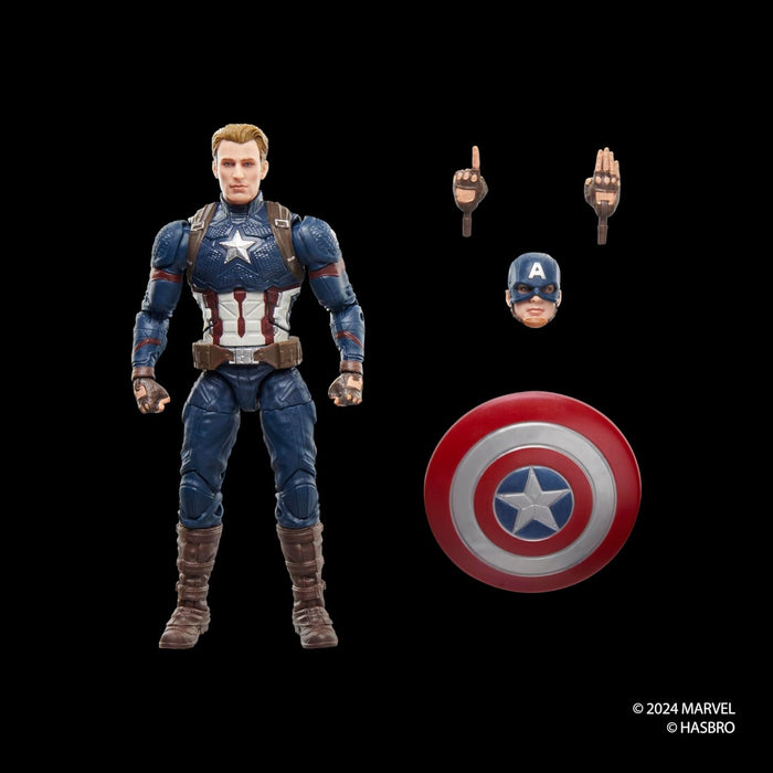Hasbro Marvel Legends Series, Captain America ispirato al film Avengers: Endgame, action figure collezionabile per adulti da 15 cm