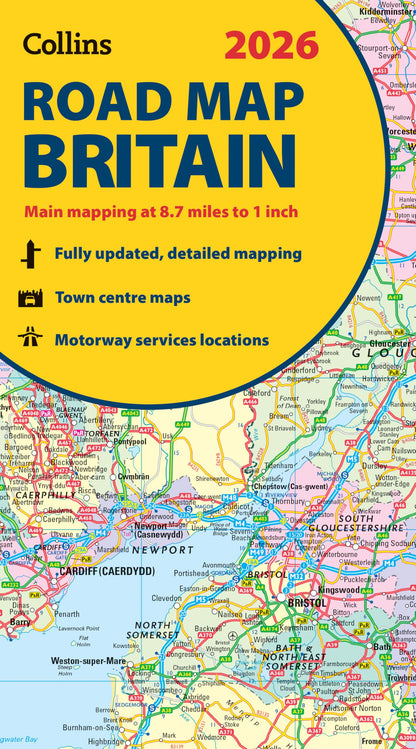 2026 Collins Road Map of Britain: Folded map (Collins Road Atlas